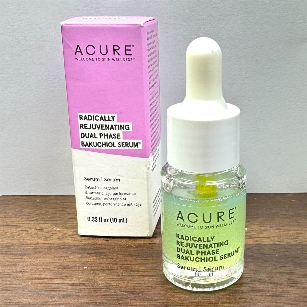 Acure Dual Radically Rejuvenating Dual Phase Bakuchiol Serum Anti-Aging Vegan